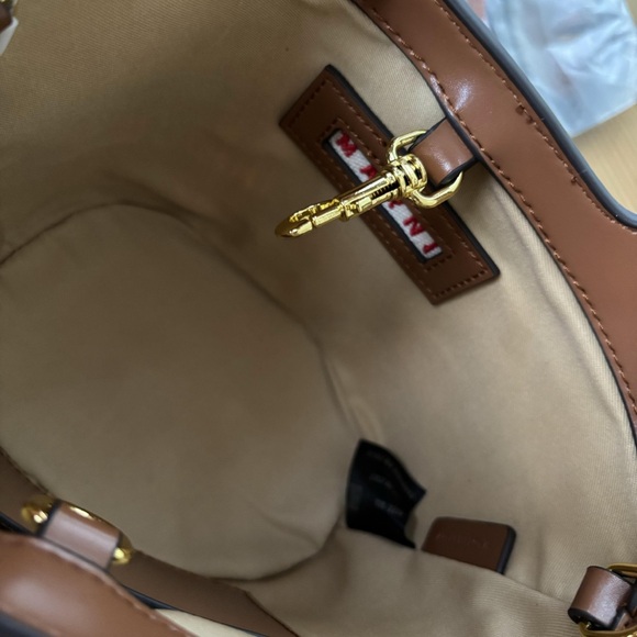 Marni Multicolor Woven Tote with Brown Accents - Picture 4 of 4